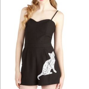 Modcloth Feline Fancy romper!